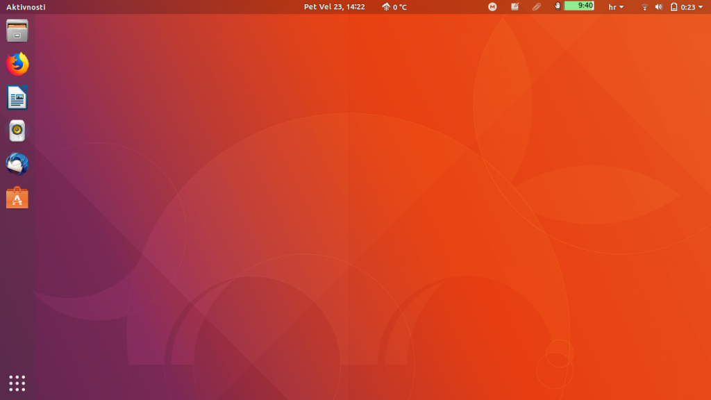 Ubuntu Artful čisti desktop